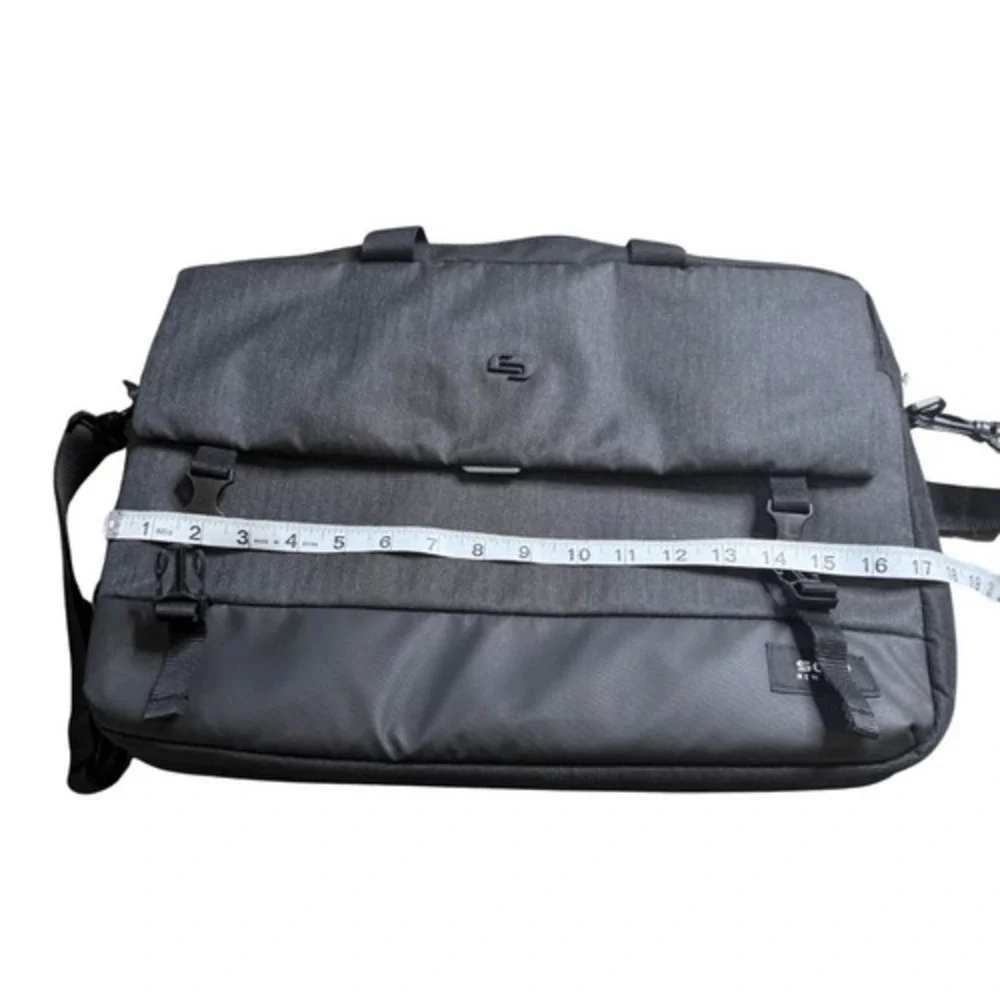 Solo New York Men's GRV330-4 Notch Laptop Detachable Strap Briefcase‎ Black